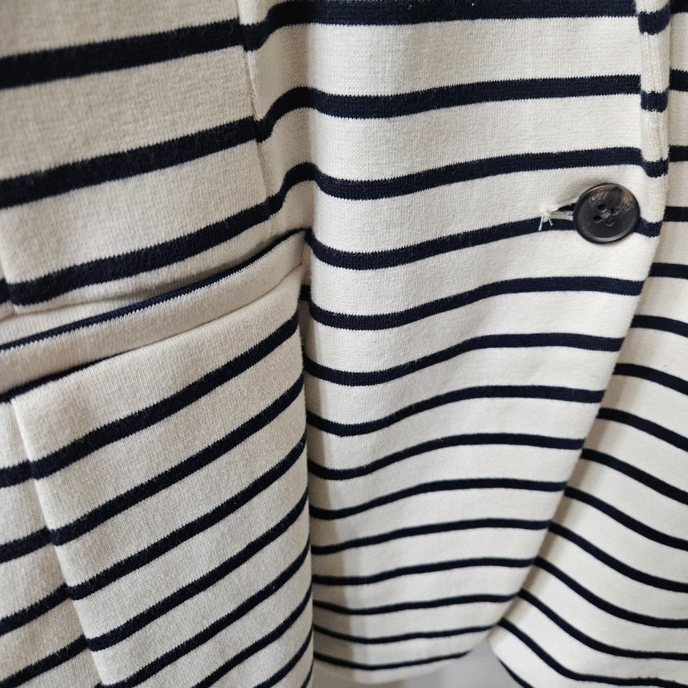 Classic Striped Knit Blazer for Women XXL - Picture 2 of 7